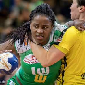 Prudence Kinlend im Spiel Frisch Auf Frauen – Borussia Dortmund Prudence Kinlend im Spiel Frisch Auf Frauen - Borussia Dortmund