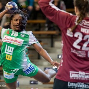 Prudence Kinlend im Spiel Frisch Auf Frauen - HC leipzig
