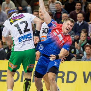 Rafal Glinski im Spiel FRISCH AUF Goeppinhen – Gornik Zabrze Rafal Glinski im Spiel FRISCH AUF Goeppinhen - Gornik Zabrze