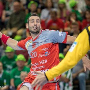 Raphael Caucheteux im Spiel Fuechse Berlin – Saint-Raphael Raphael Caucheteux im Spiel Fuechse Berlin - Saint-Raphael