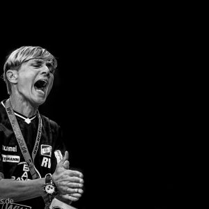 Renate Wolf im Spiel Frisch Auf Frauen - Bayer Leverkusen