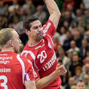 Rolf Hermann im Spiel FRISCH AUF Goeppingen - TBV Lemgo