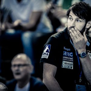 SCM-Coach Bennet Wiegert im Spiel SC Magdeburg – FRISCH AUF Goeppingen SCM-Coach Bennet Wiegert im Spiel SC Magdeburg - FRISCH AUF Goeppingen