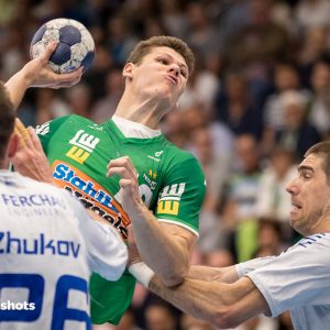 Sebastian Heymann im Spiel FRISCH AUF Goeppingen – VfL Gummersbach Sebastian Heymann im Spiel FRISCH AUF Goeppingen - VfL Gummersbach