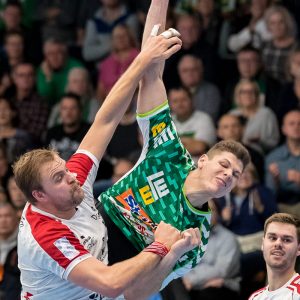 Sebastian Heymann im Spiel Frisch Auf Goeppingen - Eulen Ludwigshafen