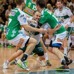 Sebastian Weber im Spiel Frisch Auf Goeppingen – HSG Wetzlar Sebastian Weber im Spiel Frisch Auf Goeppingen - HSG Wetzlar