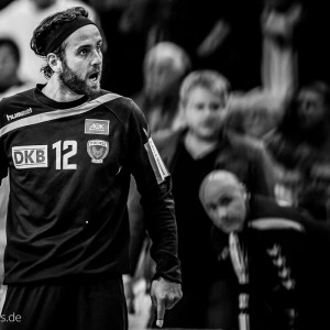 Silvio Heinevetter im Spiel FRISCH AUF Goeppingen-Fuechse Berlin Silvio Heinevetter im Spiel FRISCH AUF Goeppingen-Fuechse Berlin