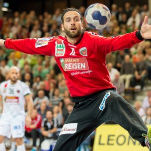 Silvio Heinevetter im Spiel Frisch Auf Goeppingen – Fuechse Berlin Silvio Heinevetter im Spiel Frisch Auf Goeppingen - Fuechse Berlin