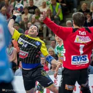 Simon Baumgarten im Spiel FRISCH AUF Goeppingen – TVB Stuttgart Simon Baumgarten im Spiel FRISCH AUF Goeppingen - TVB Stuttgart