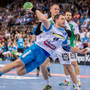 Simon Baumgarten im Spiel TVB Stuttgart – FRISCH AUF Goeppingen Simon Baumgarten im Spiel TVB Stuttgart - FRISCH AUF Goeppingen