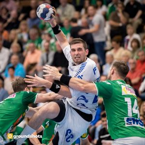 Stanislav Zhukov im Spiel FRISCH AUF Goeppingen – VfL Gummersbach Stanislav Zhukov im Spiel FRISCH AUF Goeppingen - VfL Gummersbach