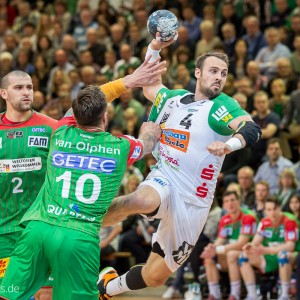 Tim Kneule -FRISCH AUF Goeppingen- im EHF-Pokal gegen SC Magdeburg