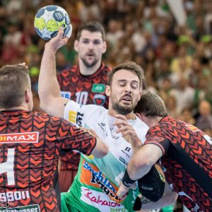 Tim Kneule im Finale Fuechse Berlin – FRISCH AUF Goeppingen Tim Kneule im Finale Fuechse Berlin - FRISCH AUF Goeppingen