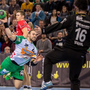 Tim Kneule im Spiel Bietigheim-Frisch Auf Goeppingen Tim Kneule im Spiel Bietigheim-Frisch Auf Goeppingen