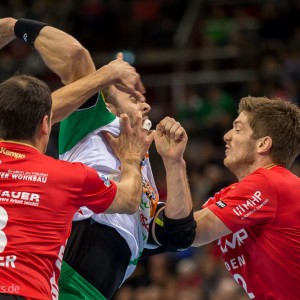 Tim Kneule im Spiel Bietigheim-Frisch Auf Goeppingen Tim Kneule im Spiel Bietigheim-Frisch Auf Goeppingen