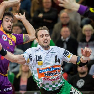Tim Kneule im Spiel FRISCH AUF Goeppingen – HBC Nantes Tim Kneule im Spiel FRISCH AUF Goeppingen - HBC Nantes