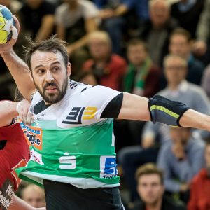 Tim Kneule im Spiel FRISCH AUF Goeppingen - HC Midtjylland