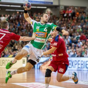 Tim Kneule im Spiel Frisch Auf Goeppingen – HC Erlangen Tim Kneule im Spiel Frisch Auf Goeppingen - HC Erlangen