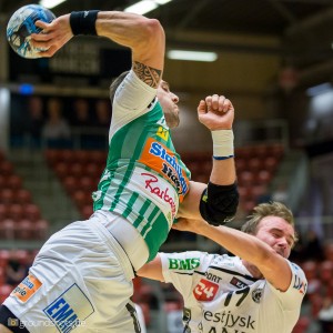 Tim Kneule im Spiel TVIS Holstebro – Frisch Auf Goeppingen Tim Kneule im Spiel TVIS Holstebro - Frisch Auf Goeppingen