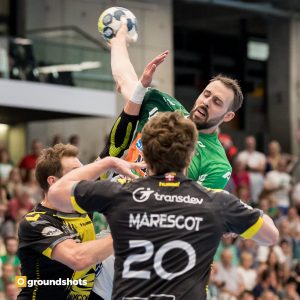 Time Kneule im Spiel Frisch Auf Goeppingen - Chambery