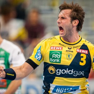 Uwe Gensheimer beim Spiel Rhein-Neckar Loewen – Frisch Auf Goeppingen Uwe Gensheimer beim Spiel Rhein-Neckar Loewen - Frisch Auf Goeppingen