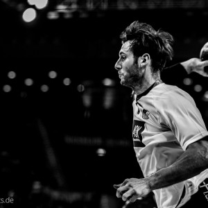 Uwe Gensheimer im Laenderspiel Deutschland-Tschechien Uwe Gensheimer im Laenderspiel Deutschland-Tschechien