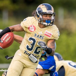 Vailele Peko im Spiel Albershausen Crusaders – Nuernberg Rams Vailele Peko im Spiel Albershausen Crusaders - Nuernberg Rams