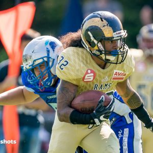 Vailele Peko im Spiel Albershausen Crusaders – Nuernberg Rams Vailele Peko im Spiel Albershausen Crusaders - Nuernberg Rams