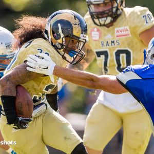 Vailele Peko im Spiel Albershausen Crusaders – Nuernberg Rams Vailele Peko im Spiel Albershausen Crusaders - Nuernberg Rams