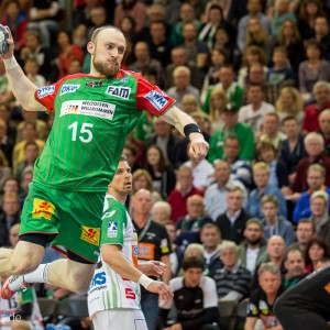 Yves Grafenhorst -SC Magdeburg- im EHF-Pokal gegen FRISCH AUF Goeppingen