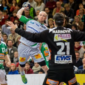 Yves Gravenhorst im Spiel Frisch Auf Goeppingen - SC Magdeburg