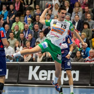 Zarko Sesum im DHB-Pokal HBW Balingen-FRISCH AUF Goeppingen Zarko Sesum im DHB-Pokal HBW Balingen-FRISCH AUF Goeppingen