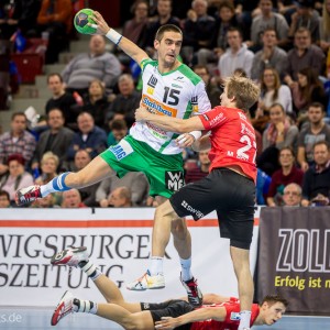 Zarko Sesum im Spiel Bietigheim-Frisch Auf Goeppingen Zarko Sesum im Spiel Bietigheim-Frisch Auf Goeppingen