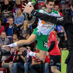 Zarko Sesum im Spiel Bietigheim-Frisch Auf Goeppingen Zarko Sesum im Spiel Bietigheim-Frisch Auf Goeppingen