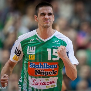 Zarko Sesum im Spiel FRISCH AUF Goeppingen-Fuechse Berlin Zarko Sesum im Spiel FRISCH AUF Goeppingen-Fuechse Berlin