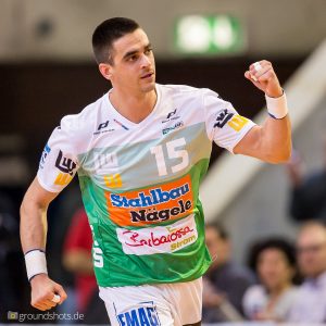 Zarko Sesum im Spiel FRISCH AUF Goeppingen - HC Midtjylland