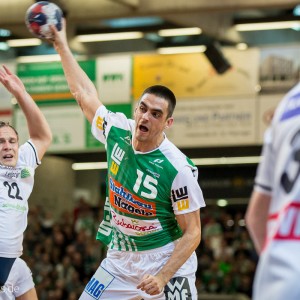 Zarko Sesum im Spiel FRISCH AUF Goeppingen – Leipzig Zarko Sesum im Spiel FRISCH AUF Goeppingen - Leipzig