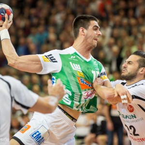 Zarko Sesum im Spiel FRISCH AUF Goeppingen - MT Melsungen