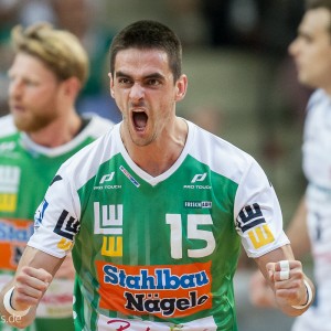 Zarko Sesum im Spiel FRISCH AUF Goeppingen - MT Melsungen