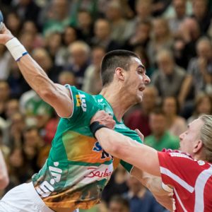 Zarko Sesum im Spiel FRISCH AUF Goeppingen - TBV Lemgo