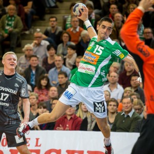 Zarko Sesum im Spiel Frisch Auf Goeppingen - THW Kiel