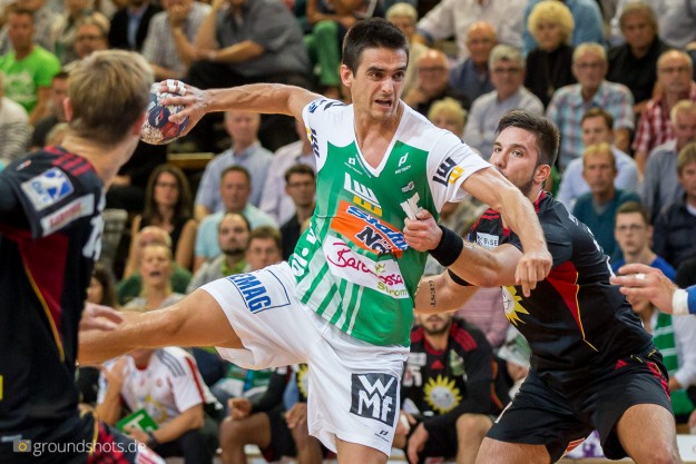 Zarko Sesum im Spiel Frisch Auf Goeppingen – TuS N-Luebbecke