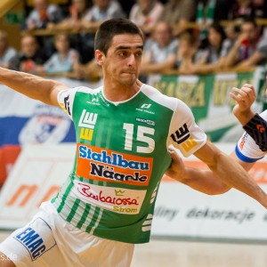 Zarko Sesum im Spiel Gornik Zabrze – FRISCH AUF Goeppingen Zarko Sesum im Spiel Gornik Zabrze - FRISCH AUF Goeppingen