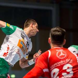 Zarko Sesum im Spiel MT Melsungen-Frisch Auf Goeppingen Zarko Sesum im Spiel MT Melsungen-Frisch Auf Goeppingen