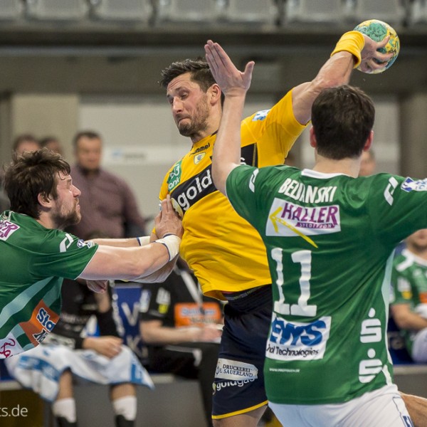 Alexander Petersson im Spiel Rhein-Neckar Loewen-Frisch Auf Goeppingen