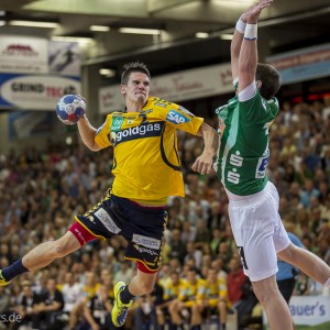 Andy Schmid im Spiel Frisch Auf Goeppingen – Rhein-Neckar Loewen Andy Schmid im Spiel Frisch Auf Goeppingen - Rhein-Neckar Loewen