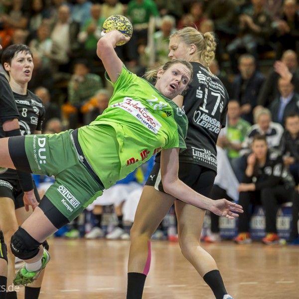 Anika Leppertim Spiel Frisch Auf Goeppingen-HC Leipzig