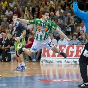 Bojan Beljanski im Spiel Frisch Auf Goeppingen gegen TV Emsdetten Bojan Beljanski im Spiel Frisch Auf Goeppingen gegen TV Emsdetten