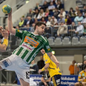 Bojan beljanski im Spiel Rhein-Neckar Loewen-Frisch Auf Goeppingen