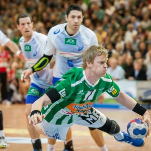 Christian Schoene im Spiel Frisch Auf Goeppingen - HSV Hamburg